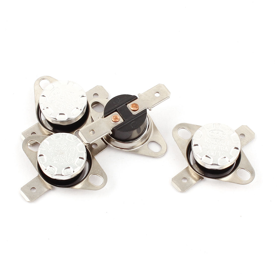 uxcell Uxcell 4PCS KSD301 130C 266F NC Thermostat Temperature Thermal Control Switch