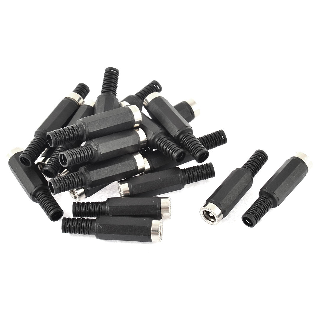 Uxcell Uxcell 20pcs 5.5mm x 2.1mm Plastic Female DC Power Inline Jack Socket Converter Adapter