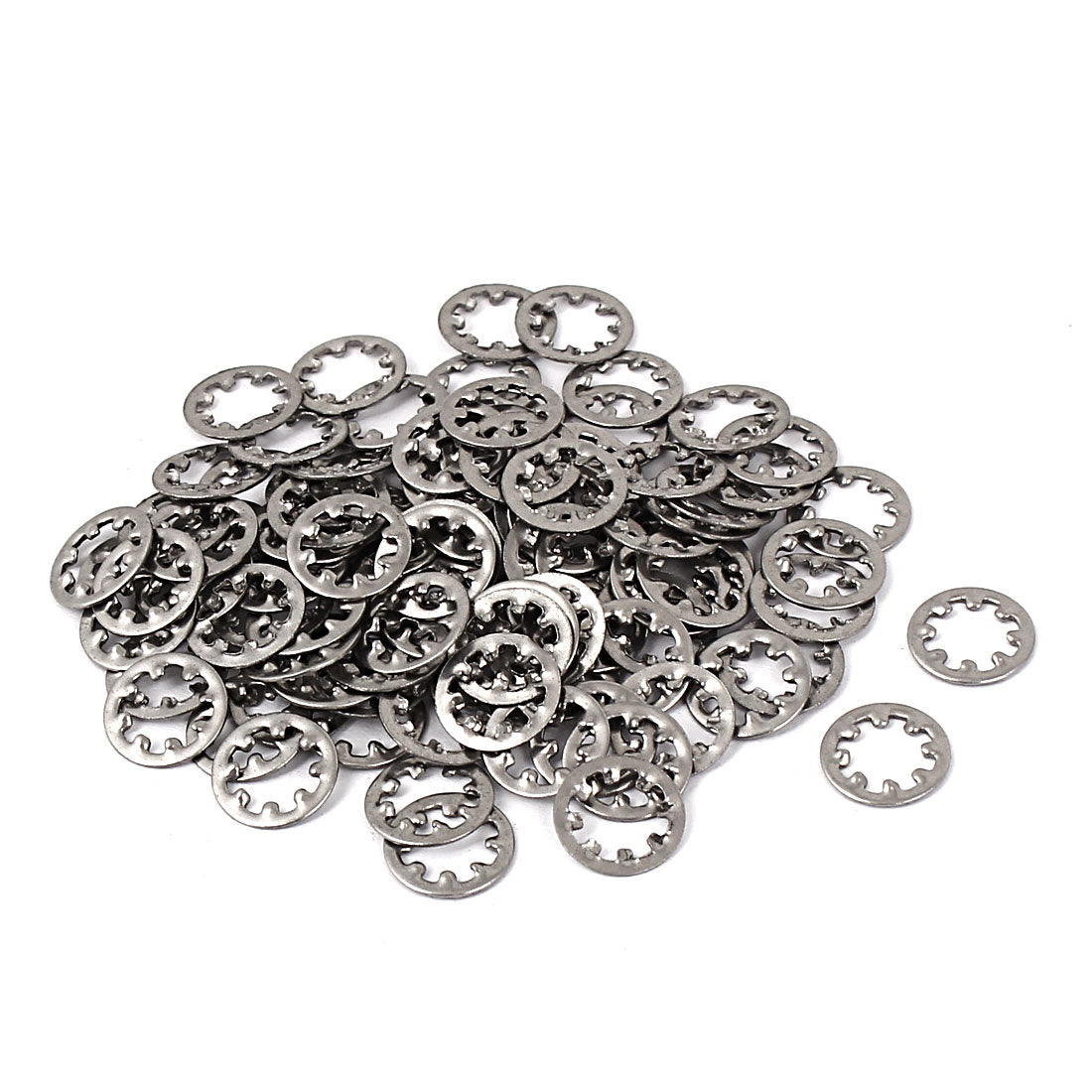 uxcell Uxcell M5 304 Stainless Steel Internal Star Lock Washers 100 Pcs