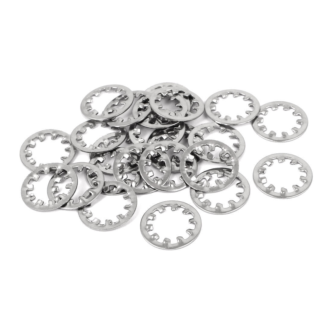 Uxcell Uxcell M10 304 Stainless Steel Internal Star Lock Washers 25 Pcs