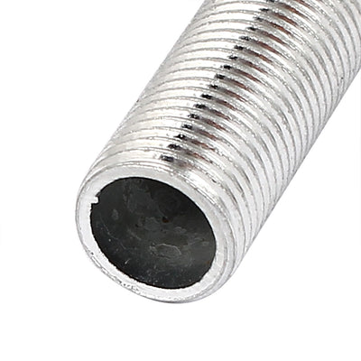 Harfington Uxcell M10 1mm Pitch Threaded Zinc Alloy Pipe Nipple Lamp Repair Part 90mm Long 5pcs