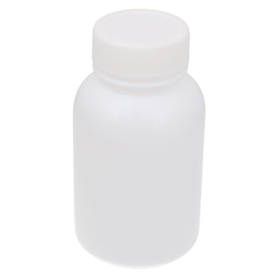 uxcell Uxcell 150ml Plastic Cylinderical Graduated Lab Chemical Capacity Storage Bottle White