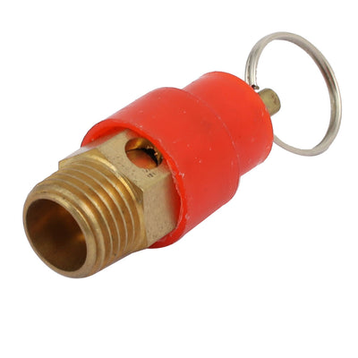 Harfington Uxcell 1/4BSP Air Compressor Pressure Relief Safety Valves Pneumatic Fitting Gold Tone