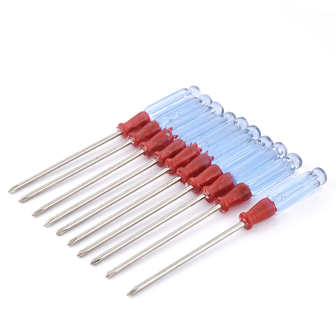uxcell Uxcell Plastic Handle Cross Head Magnetic Phillips Screwdriver Tool 13cm Length 10pcs