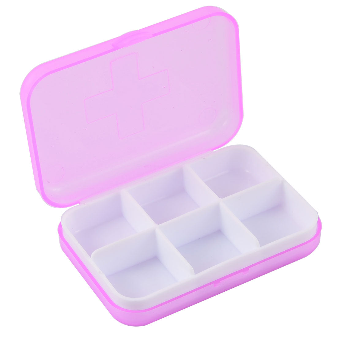 uxcell Uxcell Travel Pill Collection Plastic Storage Case Box Holder Purple