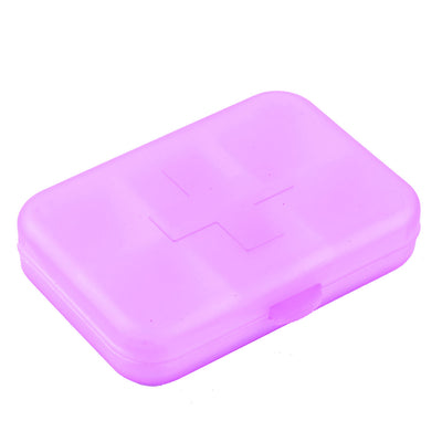 Harfington Uxcell Travel Pill Collection Plastic Storage Case Box Holder Purple