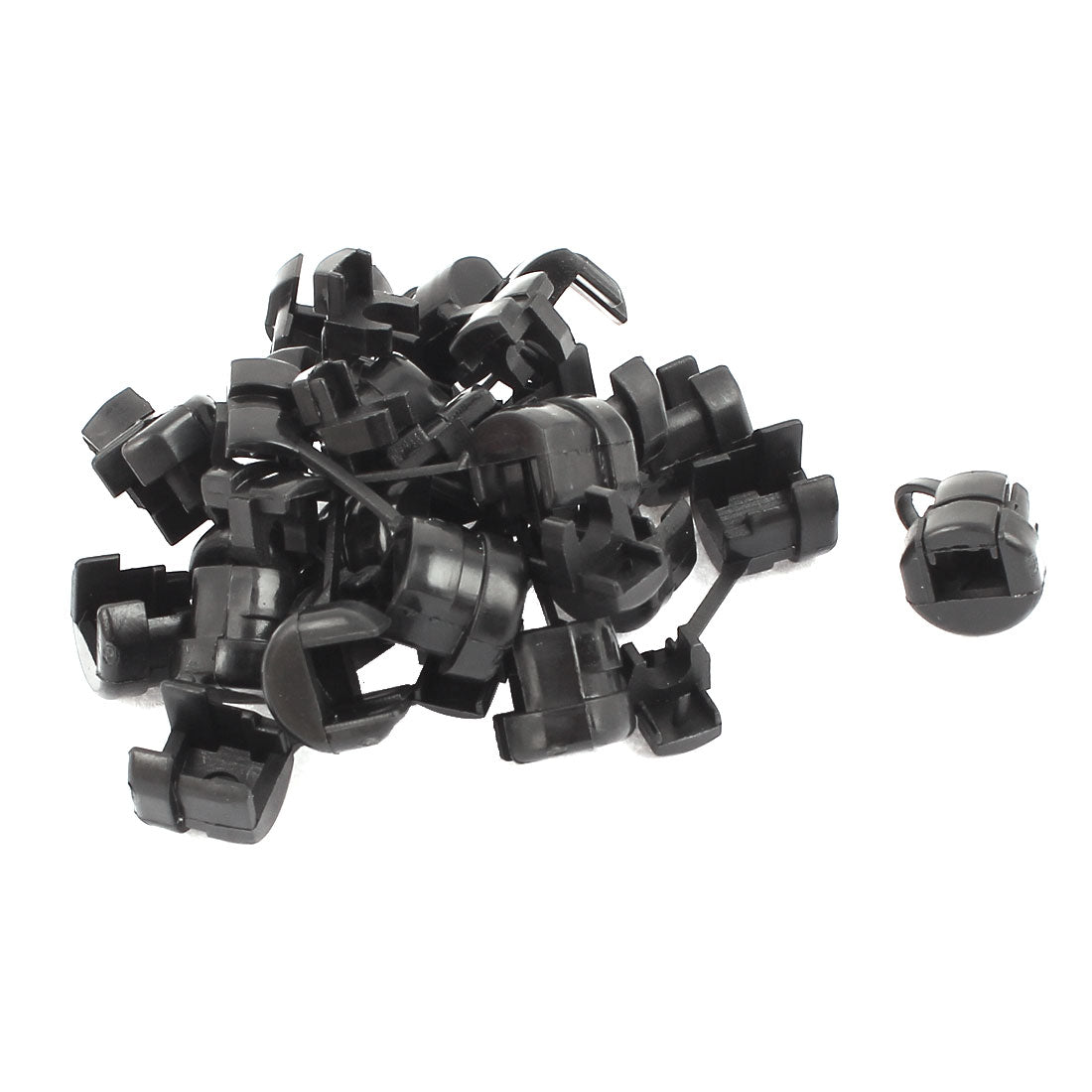 uxcell Uxcell 20 Pcs HDB-A7 Round Cable Wire Strain Relief Bush Grommet 11mm Length