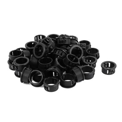 Harfington Uxcell 50pcs 19mm Mounted Dia Snap in Cable Hose Bushing Grommet Protector