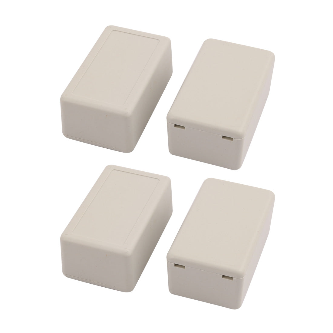 uxcell Uxcell 4pcs Dustproof IP65 Plastic Electric Project Case Junction Box 60mm x 36mm x 25mm Gray