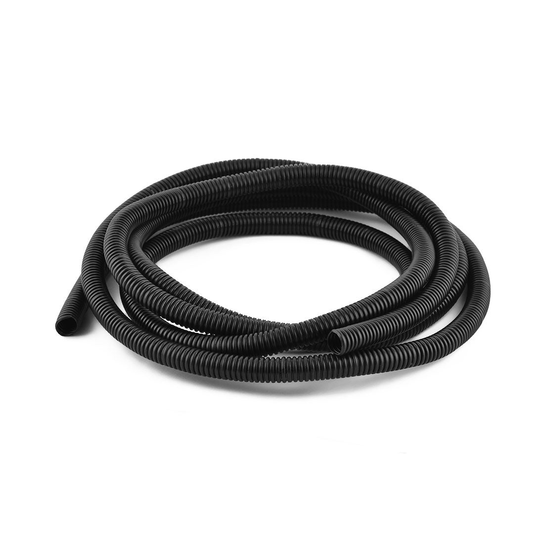 uxcell Uxcell 2.7 M 11 x 13 mm Plastic Corrugated Conduit Tube for Garden,Office Black
