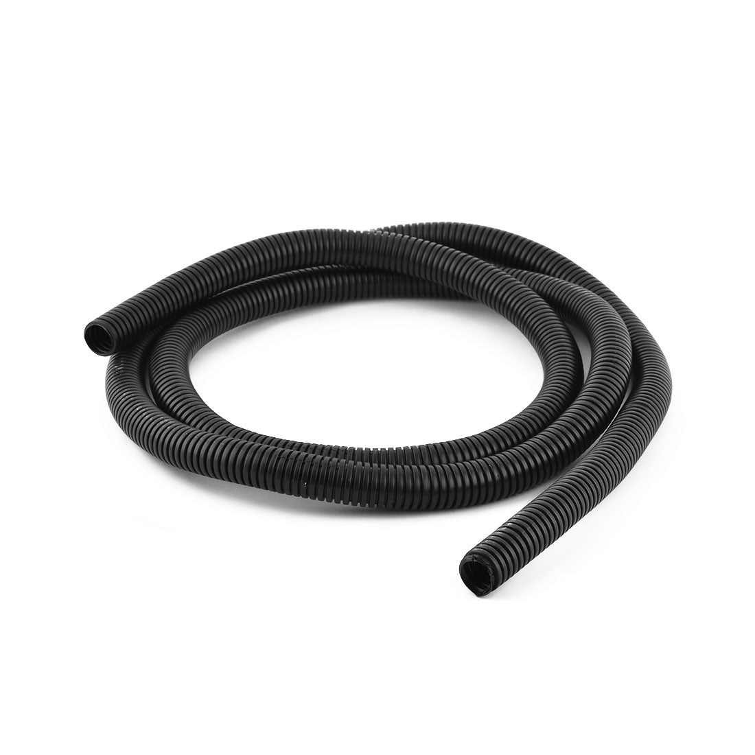 uxcell Uxcell 1.85 M 15 x 18 mm Plastic Corrugated Conduit Tube for Garden,Office Black