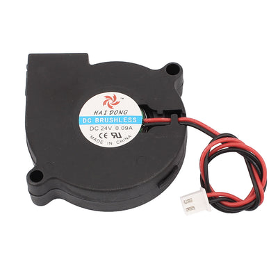 Harfington Uxcell DC24V 50mm x 50mm x 15mm DC Brushless Turbo Blower Cooler Cooling Fan