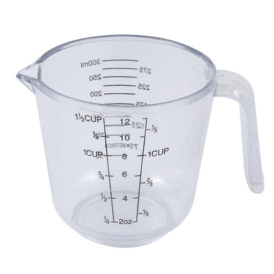 uxcell Uxcell Kitchen Lab Plastic Graduated Scale Liquid Solid Beaker Measuring Cup Tool Clear 300ml