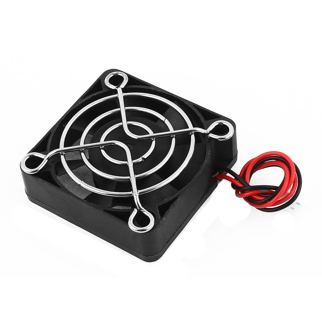 uxcell Uxcell DC 12V 0.12A 50mmx50mmx15mm 7 Vanes PC CPU Computer Cooling Fan w Metal Mesh