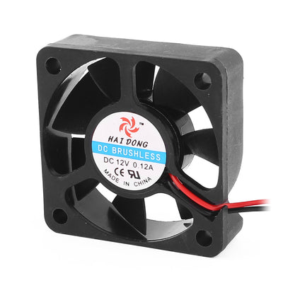 Harfington Uxcell DC 12V 0.12A 50mmx50mmx15mm 7 Vanes PC CPU Computer Cooling Fan w Metal Mesh