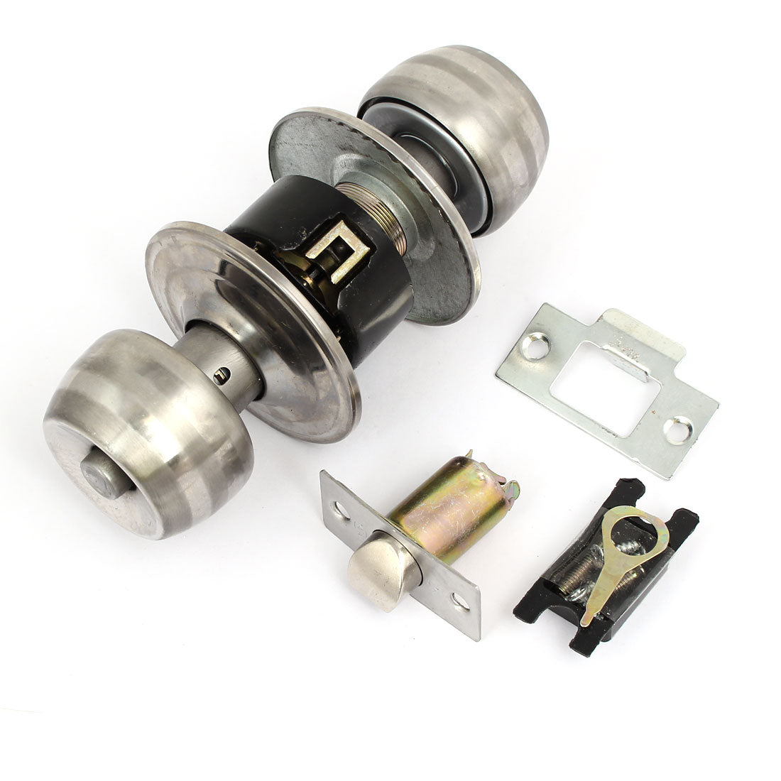 uxcell Uxcell 54mm Dia Round Ball Knob Security Turn Lock Lockset for 30mm-42mm Thickness Door
