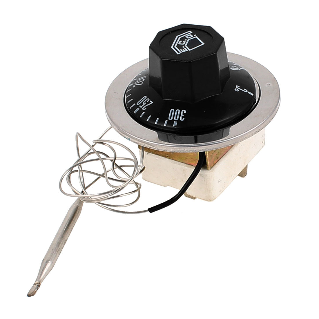 uxcell Uxcell AC 250V 16A 50C-300C Dial Rotary Knob Thermostat Temperature Control Switch