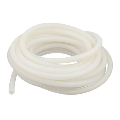 Harfington Uxcell 4mm x 8mm Silicone Translucent Tube Water Air Pump Hose Pipe 5 Meters 16Ft Long