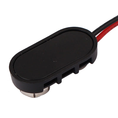 Harfington Uxcell 15cm Length Black Red Double Cable Connection 9V Battery Clips Connector Buckle