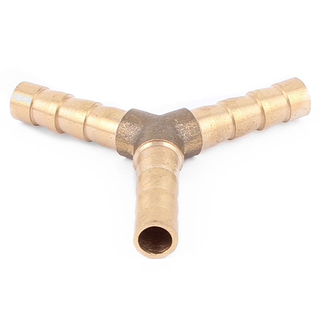 uxcell Uxcell 3pcs Brass Y Shaped 3 Ways 6mm Dia Air Hose Barb Coupler Fitting Connector