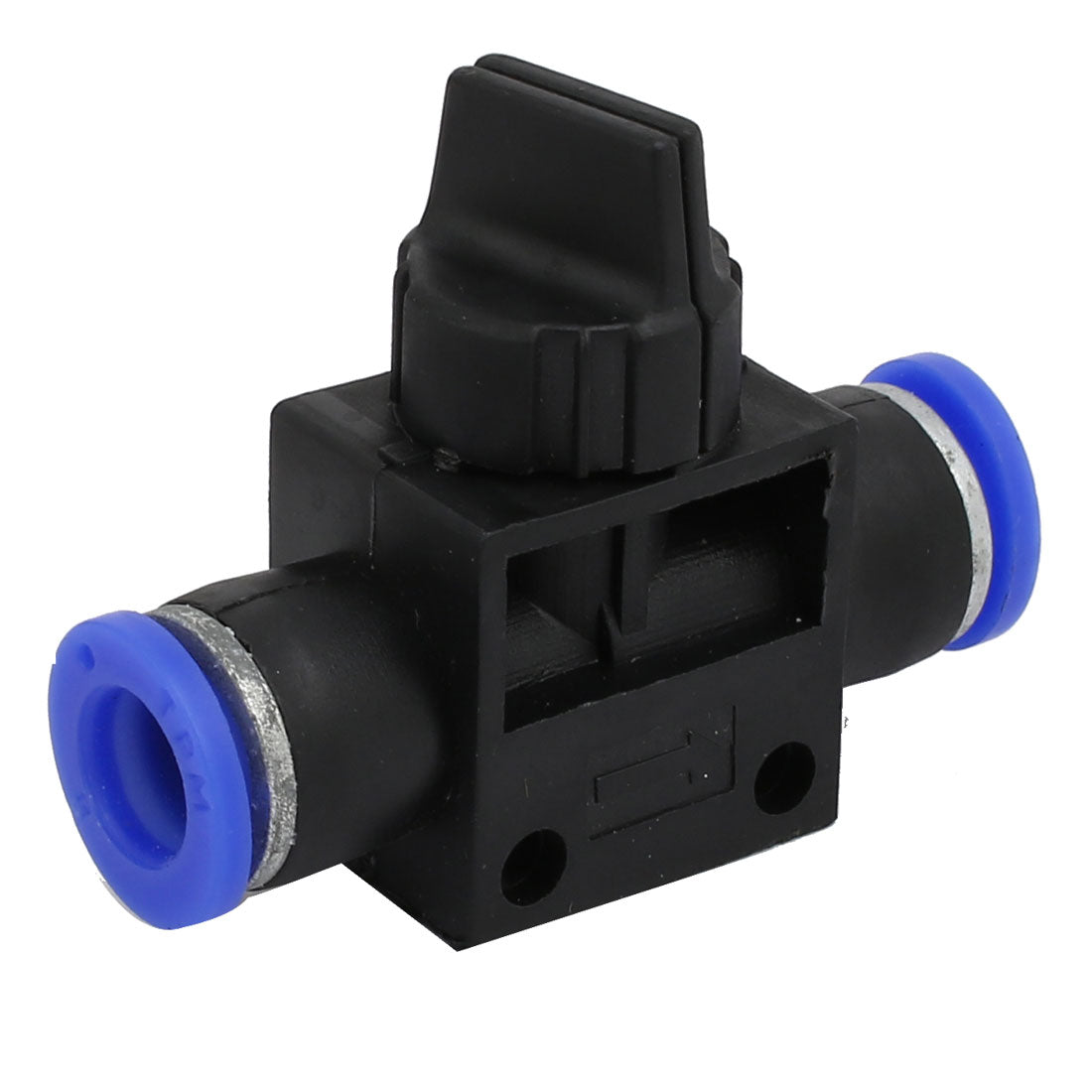 uxcell Uxcell Straight Push in Pneumatic Air Quick Fittings Connector Black for 8mm Tube Hose