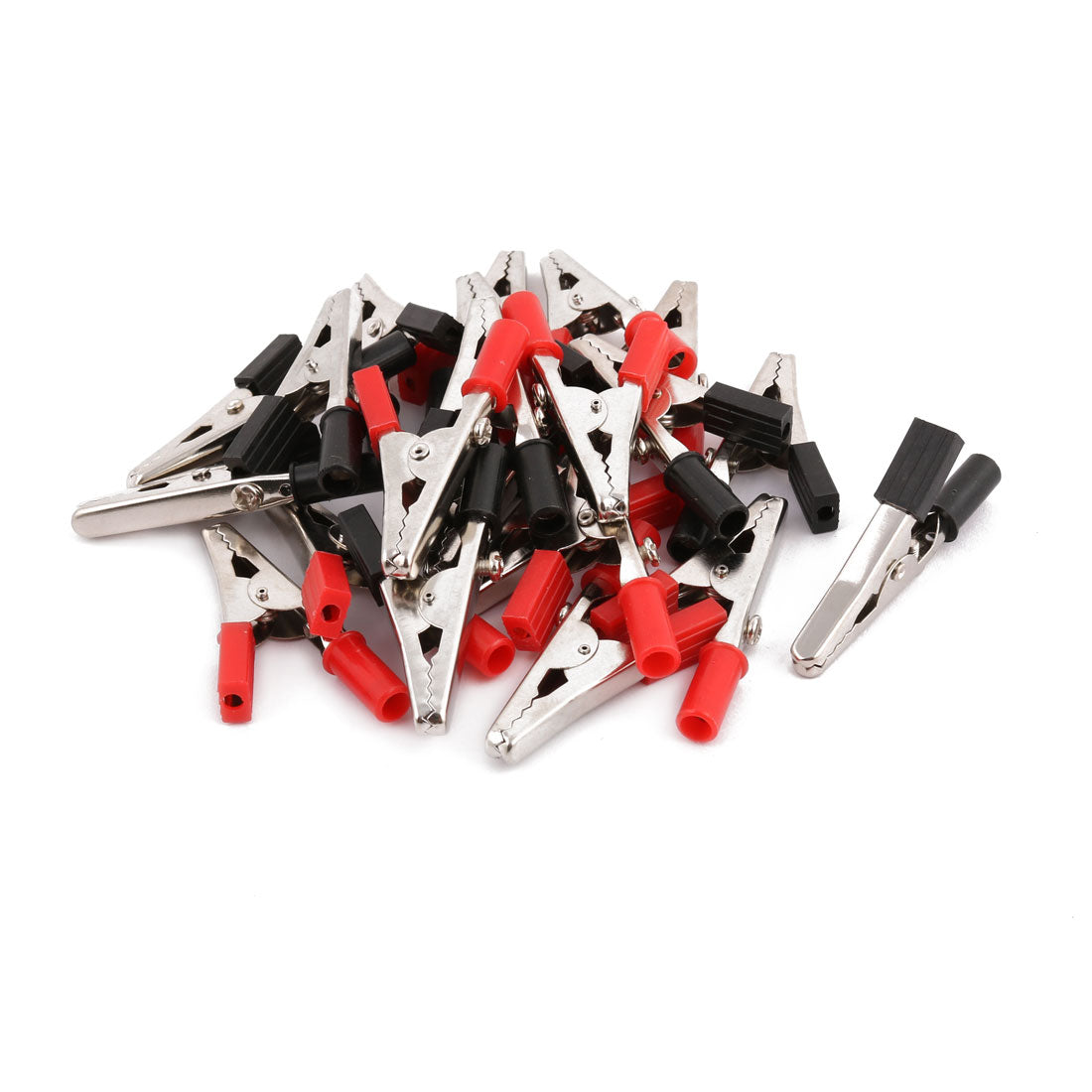 Uxcell Uxcell 22 Pcs Insulated Cover Test Probe Alligator Clamps Crocodile Clips Red Black