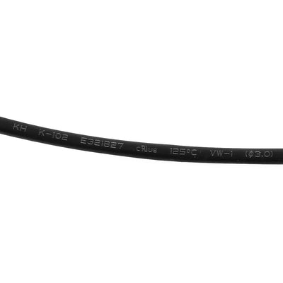 Harfington Uxcell Black 3mm Dia 2:1 Polyolefin Heat Shrink Tubing Shrinkable Tube 5M 16.4Ft