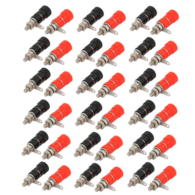 uxcell Uxcell 36pcs 20A/450V M4 Male Thread Banana Binding Post Socket Connector for Speaker