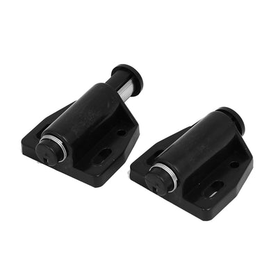 Harfington Uxcell Furniture Cupboard Cabinet Door Magnetic Touch Catch Latches Black 2pcs