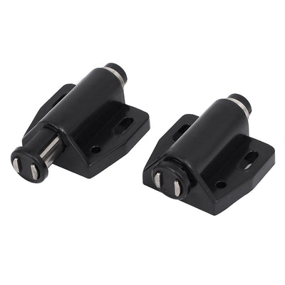 Harfington Uxcell Furniture Cupboard Cabinet Door Magnetic Touch Catch Latches Black 2pcs