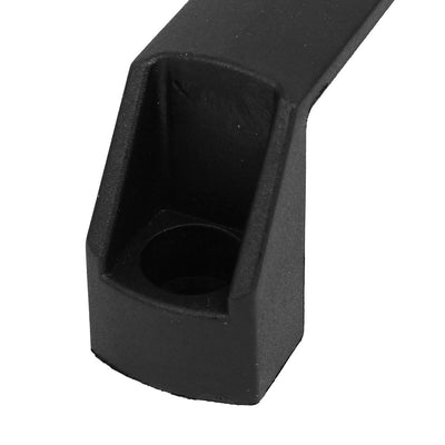 Harfington Uxcell Cupboard Cabinet Gate Door Plastic Pull Handles Black 140mm Length 4pcs