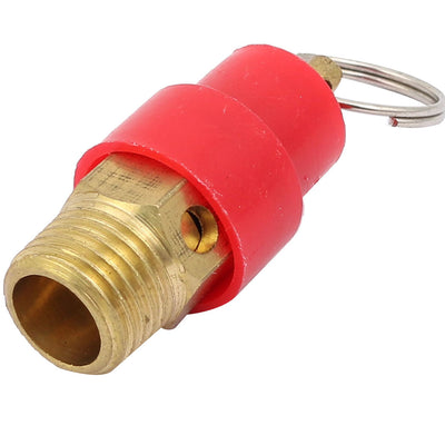 Harfington Uxcell Air Compressor Metal Ring Pressure Relief Valve Control Device 13mm Male Thread