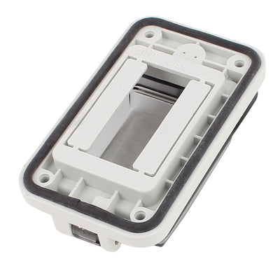 Harfington Uxcell Waterproof Clear Rectangle 2 Position Distribution Box Switch Cover for Circuit Breaker