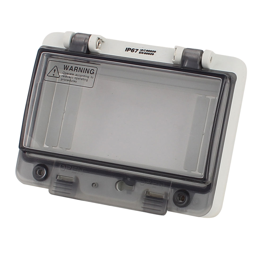 Uxcell Waterproof Clear Rectangle 6 Position Distribution Box Switch ...