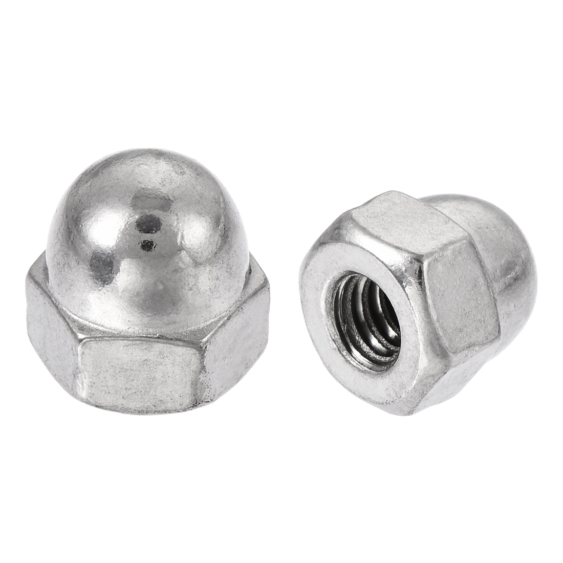 uxcell Uxcell 10#-24 Dome Head 316 Stainless Steel Cap Acorn Hex Nuts 20pcs