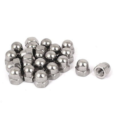 Harfington Uxcell M8 Thread Dia Dome Head 316 Stainless Steel Cap Acorn Hex Nuts 20pcs