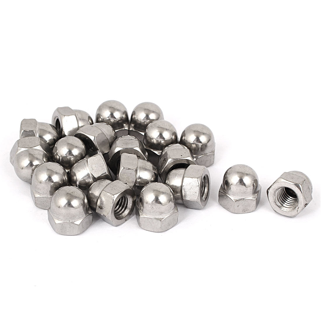 uxcell Uxcell M10 Thread Dia Dome Head Stainless Steel Cap Acorn Hex Nuts 20pcs