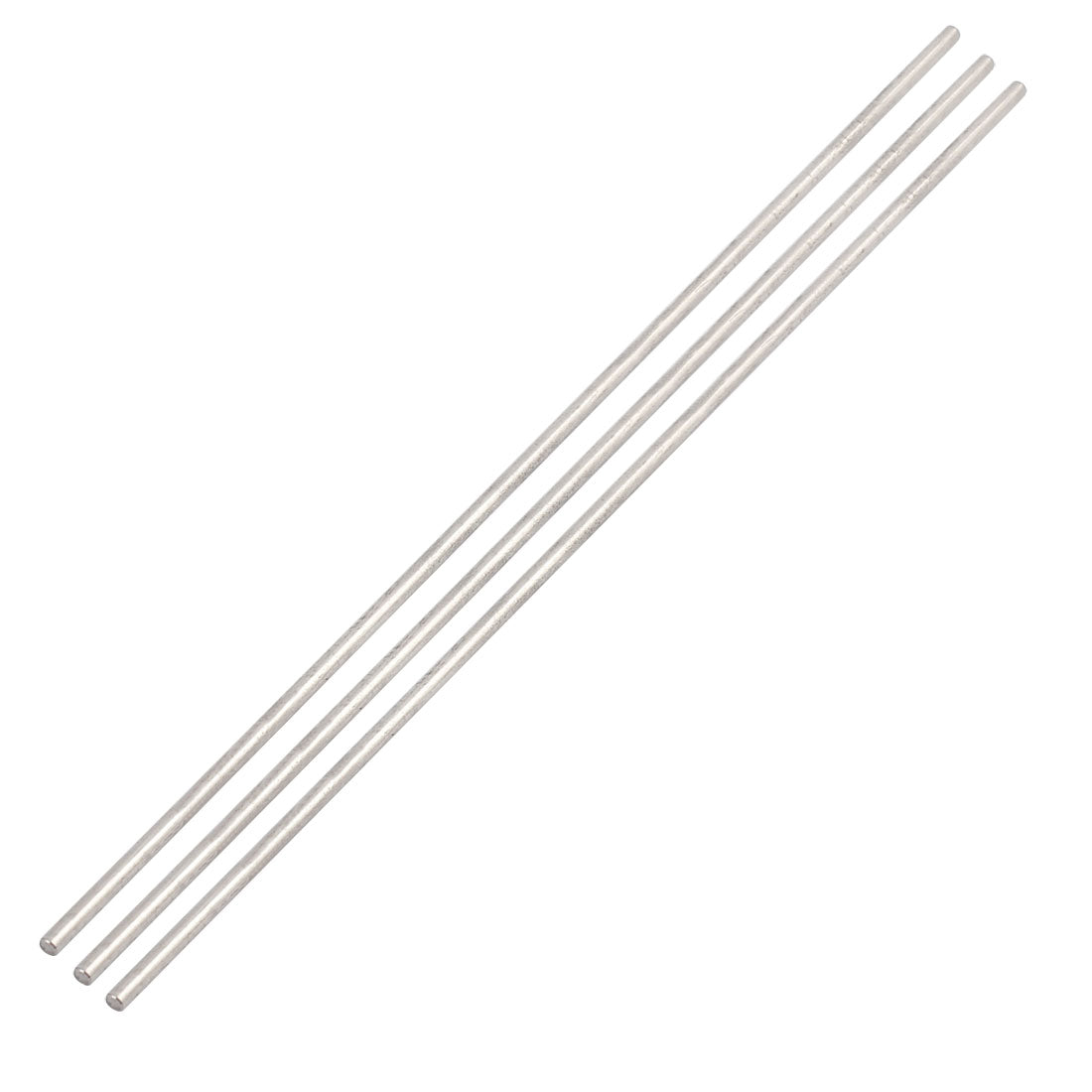 uxcell Uxcell 3pcs 3mm x 150mm DIY Stainless Steel Straight Round Rod Bar Silver Tone