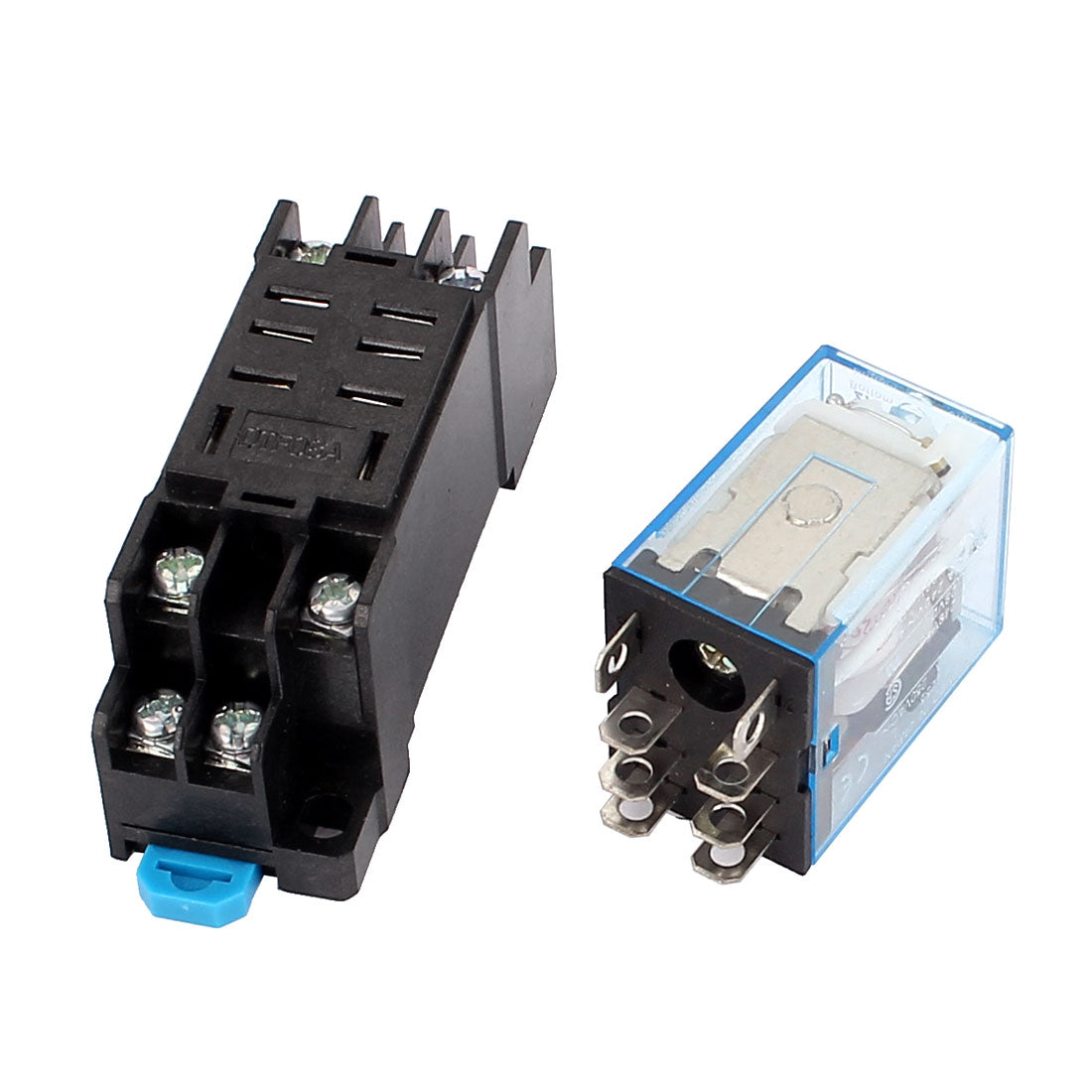 thumbnail image 2 of Uxcell 8-Pin DPDT Electromagnetic Power Relay - AC 110/120V Coil With Socket Base 2 of 11