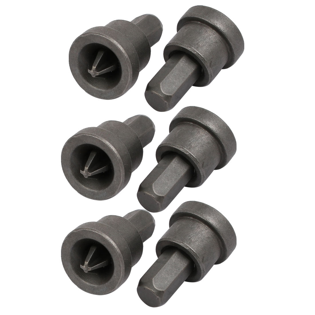 uxcell Uxcell PH2 Phillips Bit Magnetic Tip Hex Shank Drywall Screw Setter Gray 6pcs