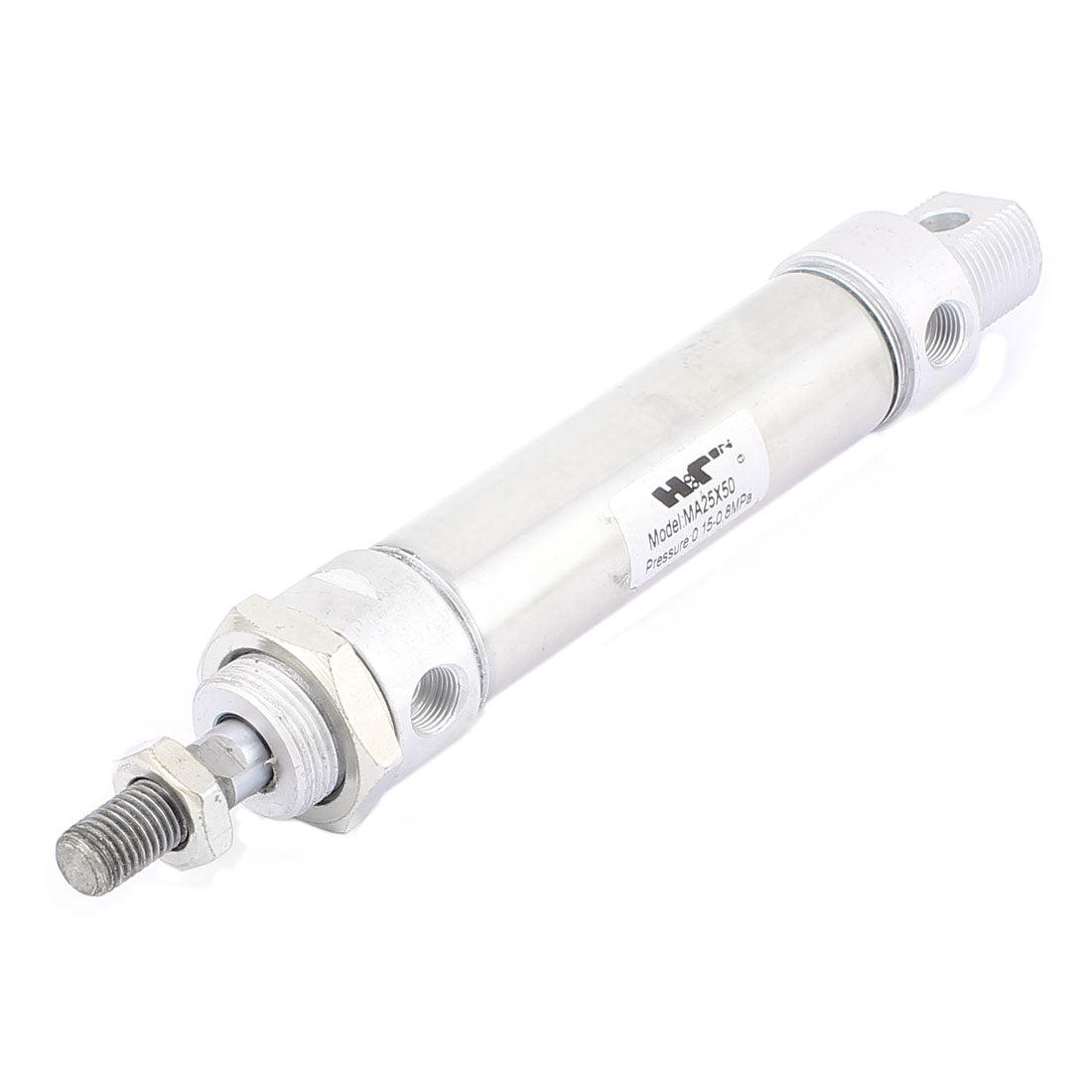 uxcell Uxcell MA25*50 25mm Bore 50mm Stroke Screwed Piston Rod Mini Pneumatic Air Cylinder