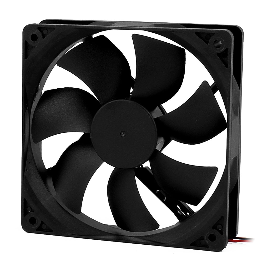 uxcell Uxcell Black Plastic Square 120 x 120 x 25mm DC 24V Heatsink Cooling Fan 2Pcs for PC Case