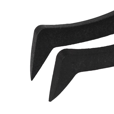 Harfington Uxcell 4 Pcs Plastic Curved Tip Anti Static Tweezers Nipper Black 12cm Length
