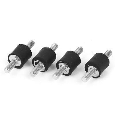 uxcell Uxcell M3 x 8mm Rubber Shock Absorber Vibration Isolator Mounts Standoff 4pcs