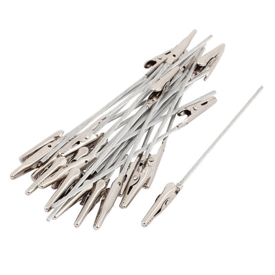 Harfington Uxcell Non-insulated Electric Test Crocodile Metal Alligator Clips 4.9 Inch Long 25pcs