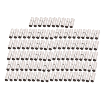 uxcell Uxcell 110Pcs BN3.5 Uninsulated  Connector Terminal for 12-10 AWG Cable Wire