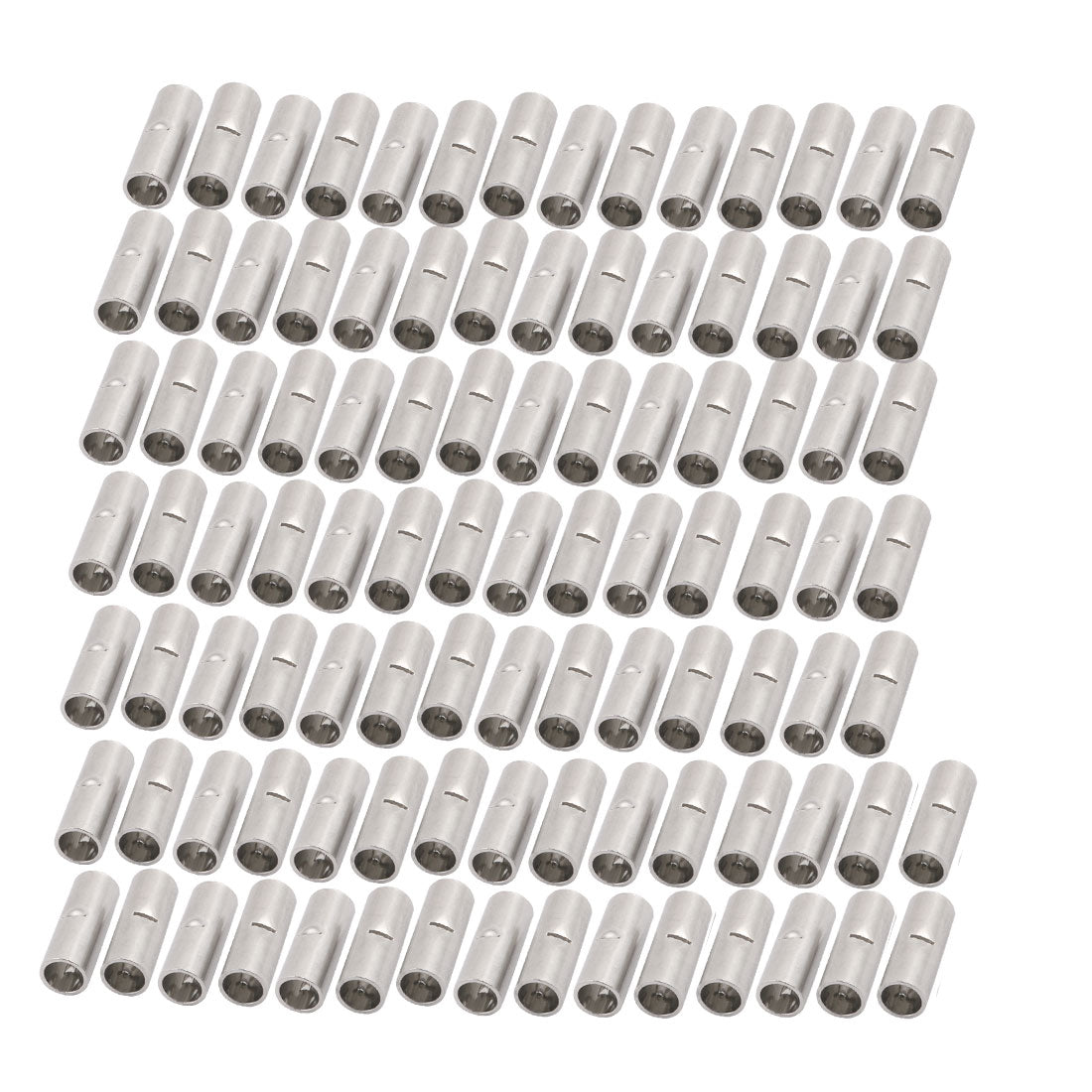 uxcell Uxcell 110Pcs BN5.5 Uninsulated Connector Terminal for 12-10 AWG Cable Wire