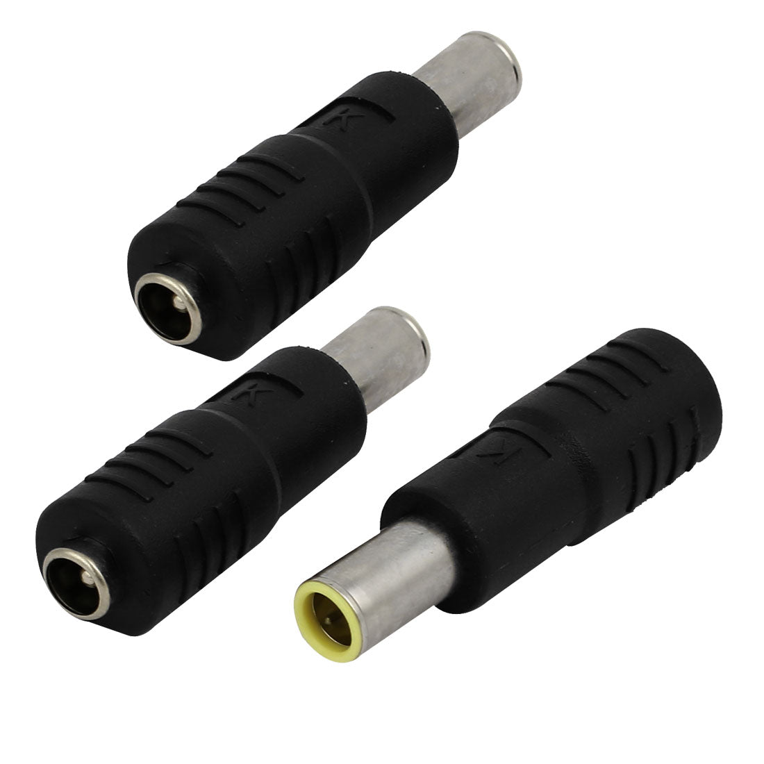 uxcell Uxcell 7.9 x 5.5mm Male to 5.5 x 2.1mm Female DC Power Connector Adapter Jack 3pcs