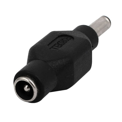Harfington Uxcell 5.5mm x 2.1mm Female to 4.5mm x 3mm Male Jack DC Power Adapter Connector Black