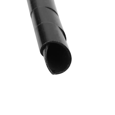 Harfington Uxcell 12mm Outside Dia Polyethylene Spiral Cable Wire Wrap Tube Cord Pipe 16.8M Length